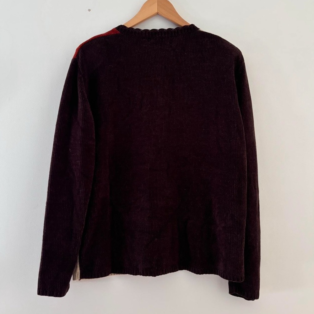 Colorblock Floral Embroidered Sweater - Picture 6 of 6